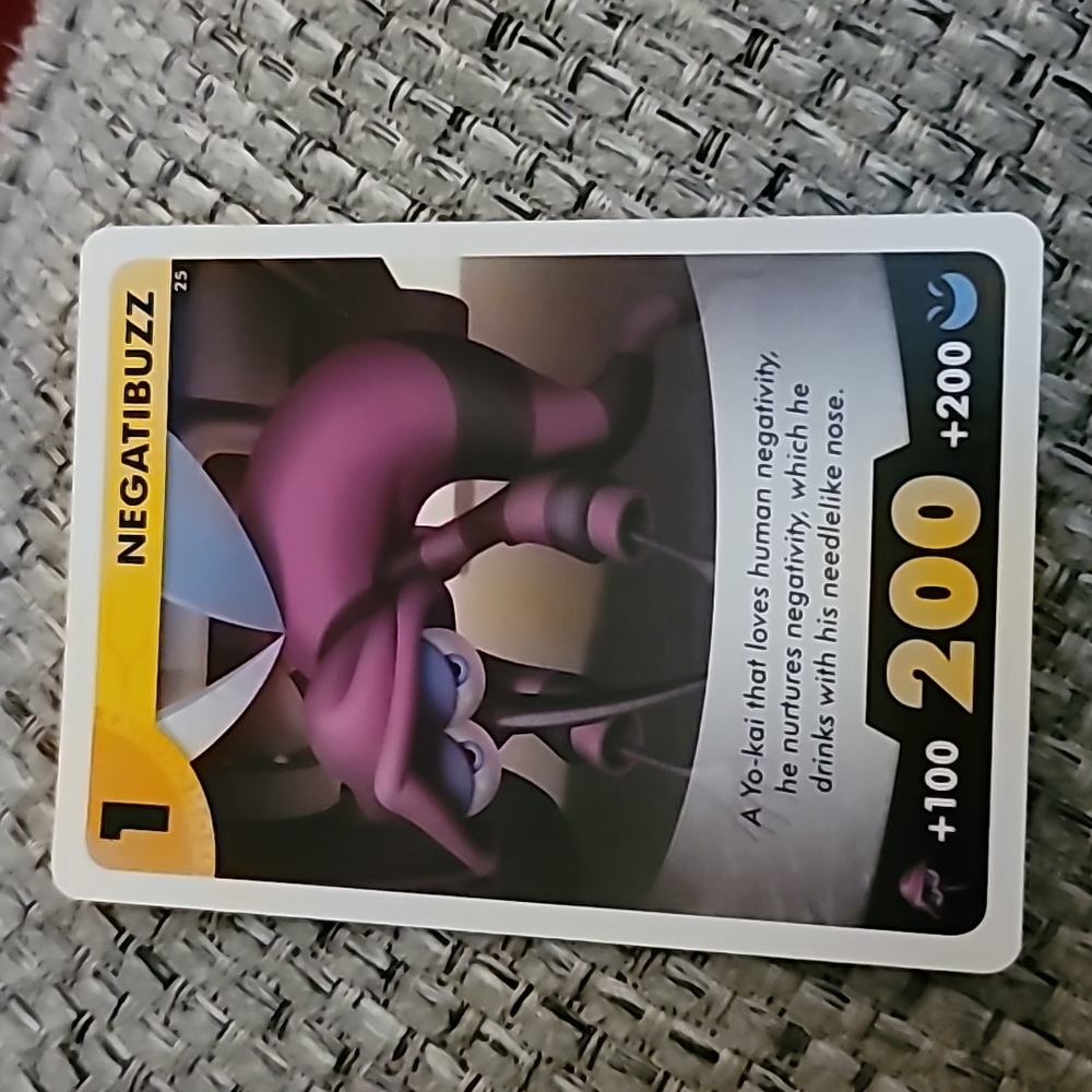 Negatibuzz Yo-Kai Watch Card